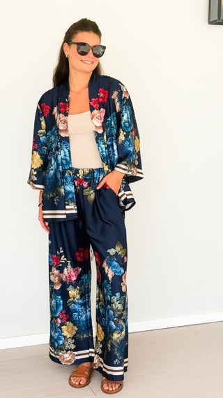 Peony Paradise Italian Set- Navy