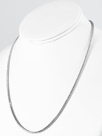 Sterling Silver Eternity Petite CZ Clasp Necklace-230 Jewelry-NEWNYC2-Coastal Bloom Boutique, find the trendiest versions of the popular styles and looks Located in Indialantic, FL