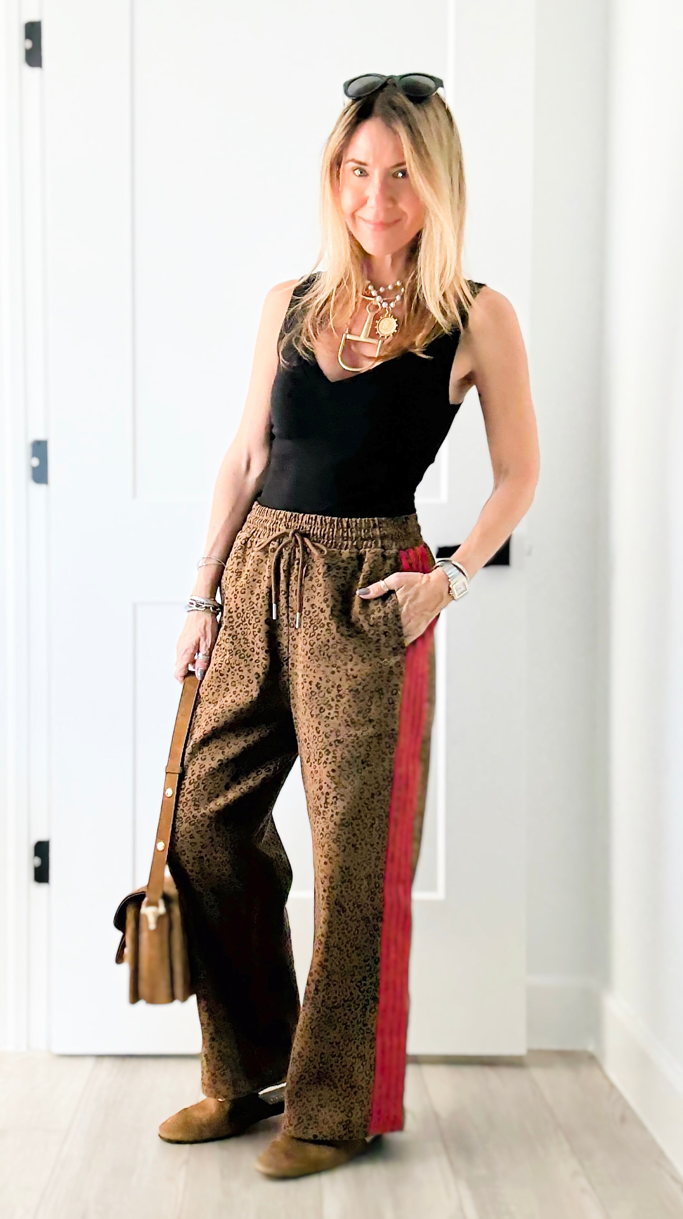 Wild Side Leopard Printed Pants-170 Bottoms-JODIFL-Coastal Bloom Boutique, find the trendiest versions of the popular styles and looks Located in Indialantic, FL