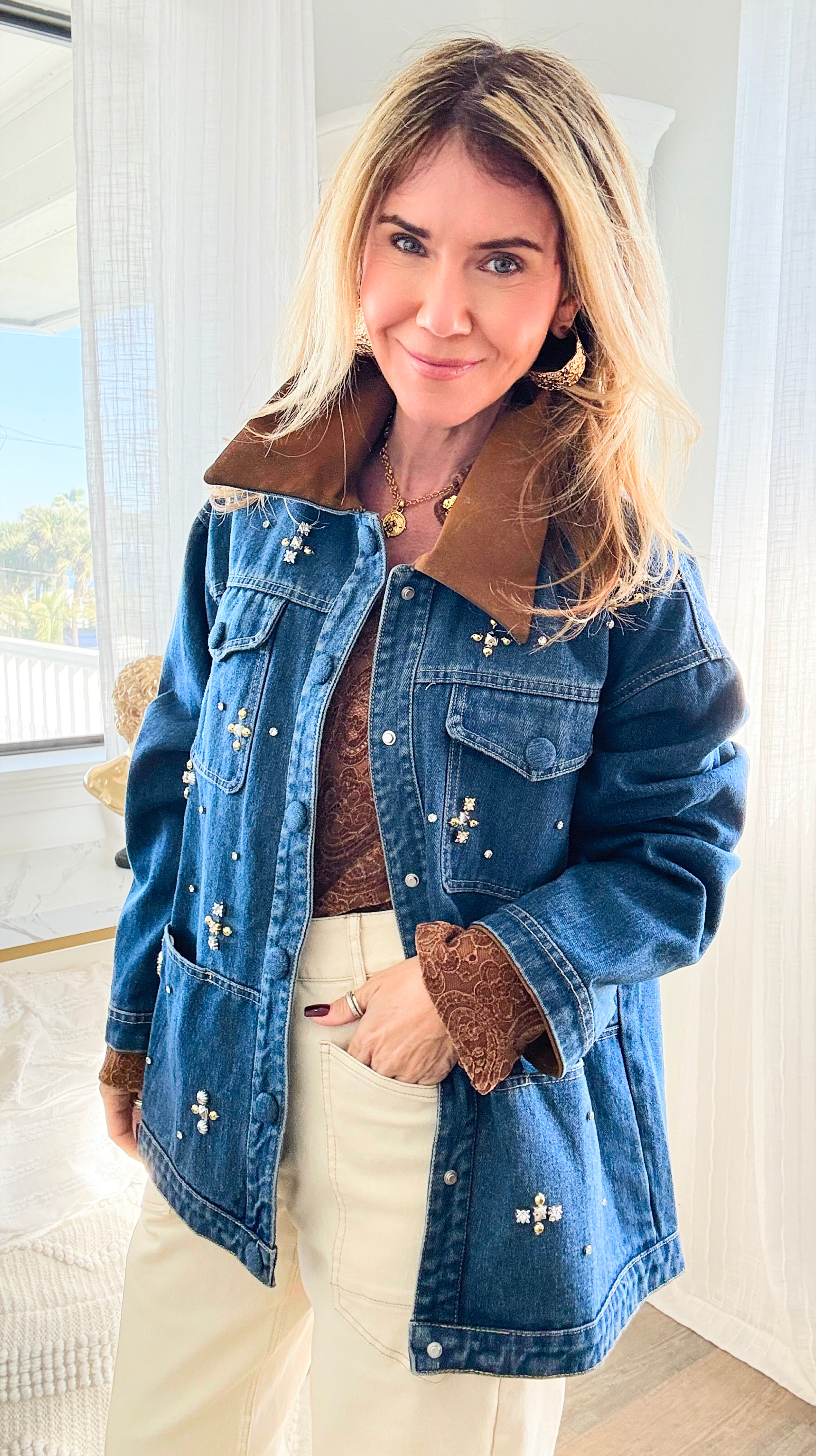 Downtown Spark Embellished Jacket