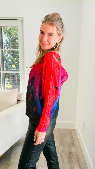 Moonlit Manor Lurex Italian St Tropez Knit Top