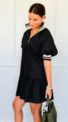 Game On Half Zip Mini Dress-200 Dresses/Jumpsuits/Rompers-entro-Coastal Bloom Boutique, find the trendiest versions of the popular styles and looks Located in Indialantic, FL