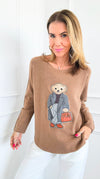 Sophisticated Style Custom CB Italian Pullover - Deep Camel-140 Sweaters-Italianissimo / Holly-Coastal Bloom Boutique, find the trendiest versions of the popular styles and looks Located in Indialantic, FL