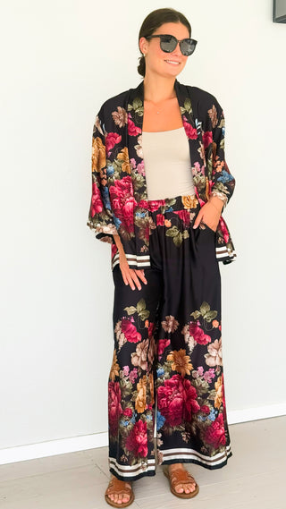 Peony Paradise Italian Set- Black
