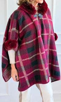 Alpine Glow Hooded Poncho-150 Cardigans/Layers-On Blue-Coastal Bloom Boutique, find the trendiest versions of the popular styles and looks Located in Indialantic, FL