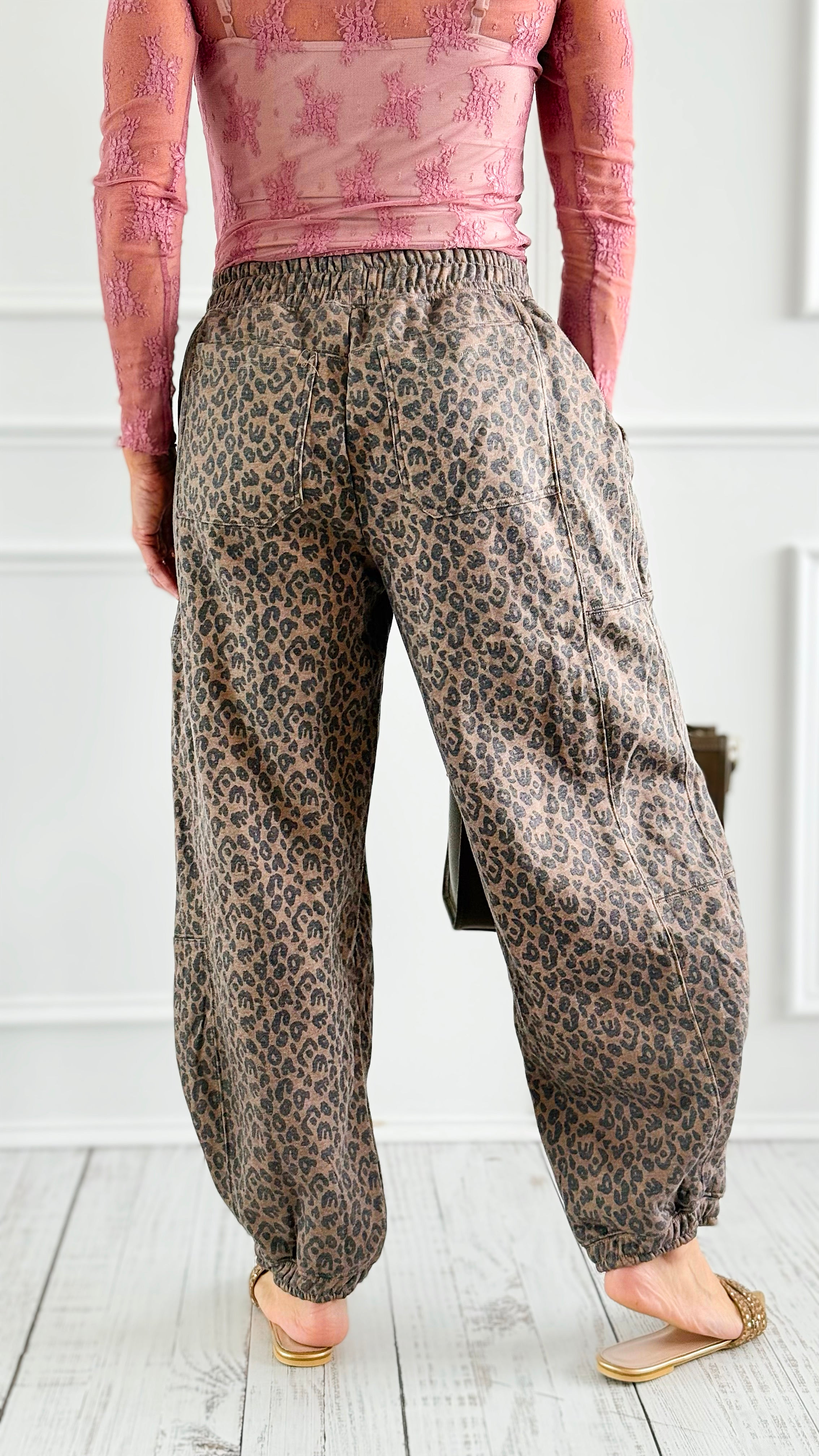 Wide Leg Leopard Sweat Pants-100 Pants-NoaBoa-Coastal Bloom Boutique, find the trendiest versions of the popular styles and looks Located in Indialantic, FL