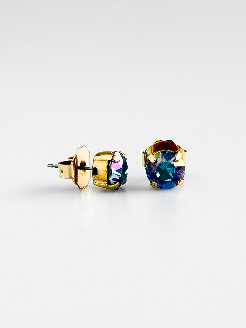 Tova Brilliant Spark Stud Earrings - Sapphire-230 Jewelry-TOVA-Coastal Bloom Boutique, find the trendiest versions of the popular styles and looks Located in Indialantic, FL