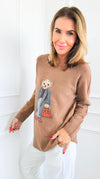 Sophisticated Style Custom CB Italian Pullover - Deep Camel-140 Sweaters-Italianissimo / Holly-Coastal Bloom Boutique, find the trendiest versions of the popular styles and looks Located in Indialantic, FL