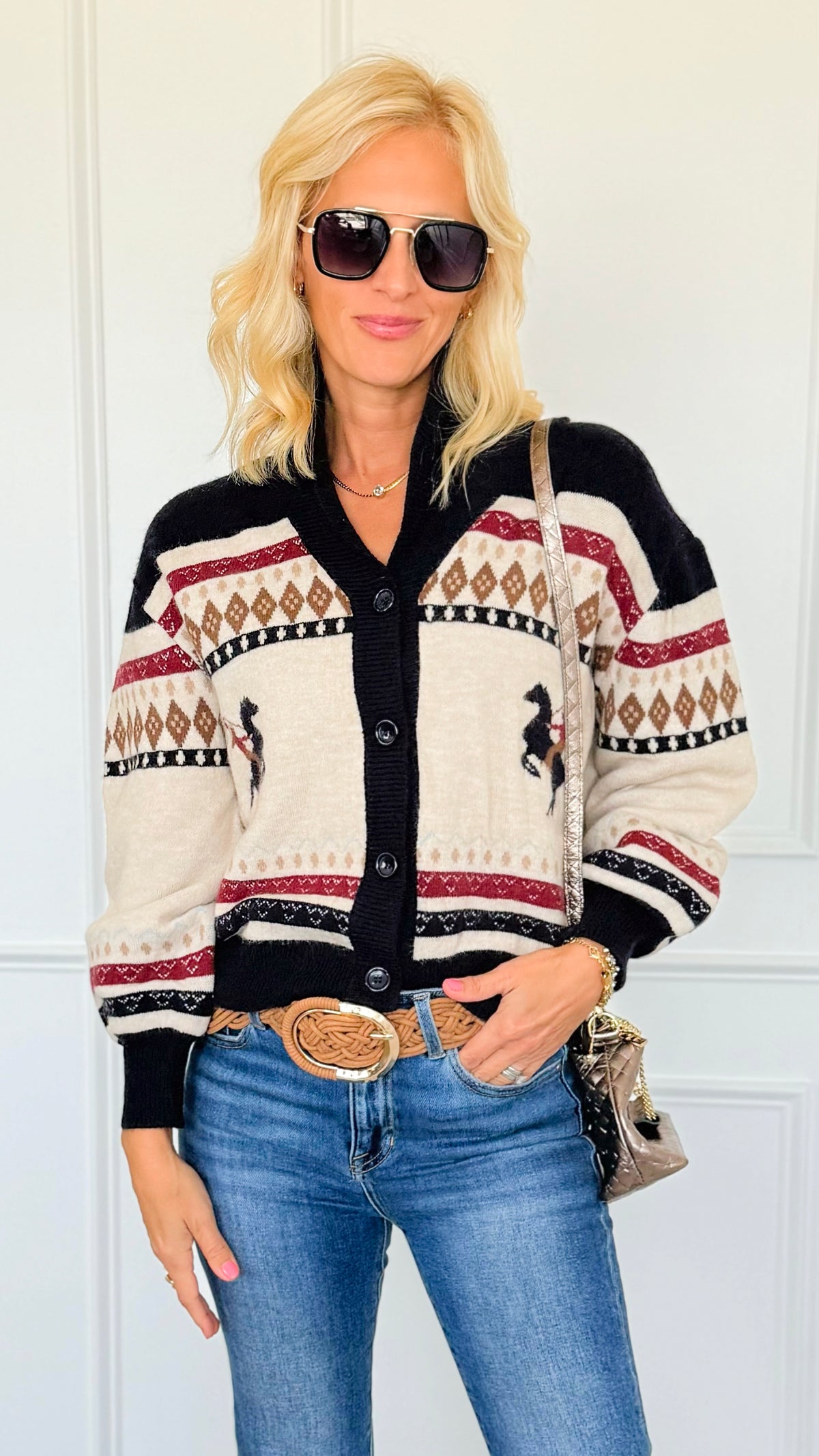 Stirrup Season Knit Cardigan-150 Cardigans/Layers-Gilli-Coastal Bloom Boutique, find the trendiest versions of the popular styles and looks Located in Indialantic, FL