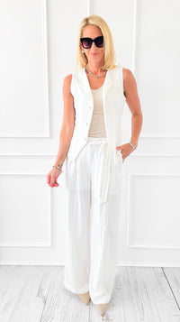 Wanderlight Wide-Leg Pants- Off White-100 Pants-Camellia-Coastal Bloom Boutique, find the trendiest versions of the popular styles and looks Located in Indialantic, FL