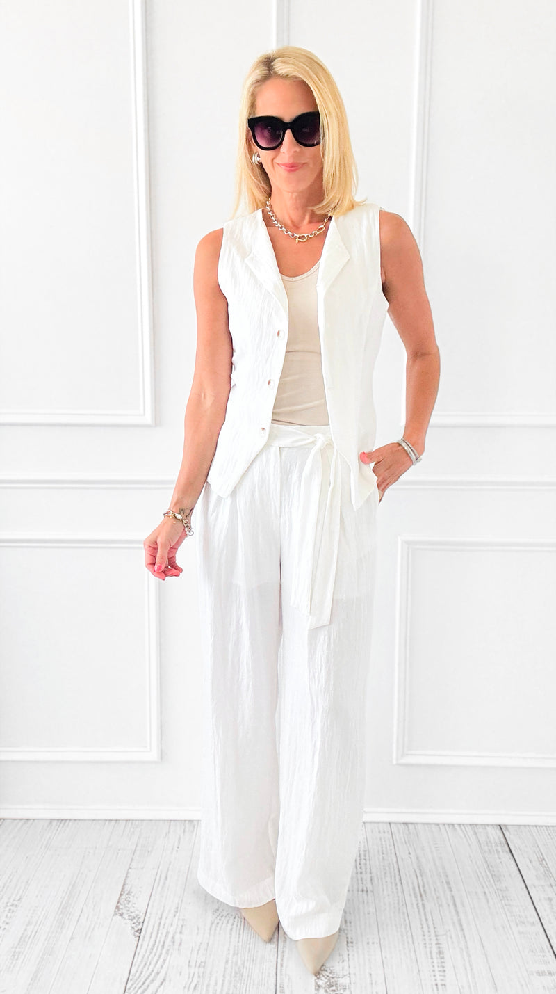 Wanderlight Wide-Leg Pants- Off White-100 Pants-Camellia-Coastal Bloom Boutique, find the trendiest versions of the popular styles and looks Located in Indialantic, FL