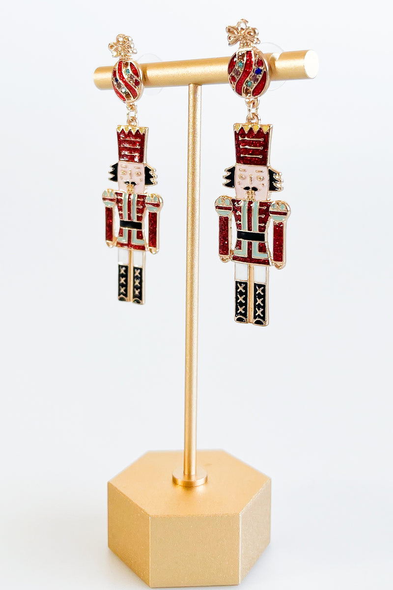 Nutcracker & Candy Drop Earrings-230 Jewelry-Golden Stella-Coastal Bloom Boutique, find the trendiest versions of the popular styles and looks Located in Indialantic, FL
