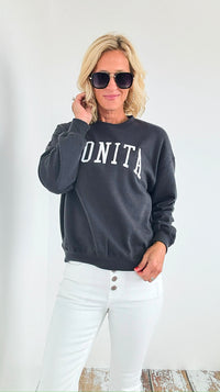 Bonita Relaxed Fleece Sweatshirt - Grey-140 Sweaters-reflex-Coastal Bloom Boutique, find the trendiest versions of the popular styles and looks Located in Indialantic, FL