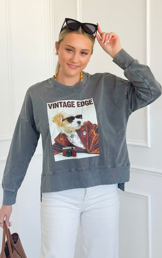 Vintage Pup Italian Sweatshirt