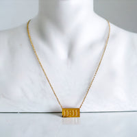 Square Pendant Necklace-230 Jewelry-Darling-Coastal Bloom Boutique, find the trendiest versions of the popular styles and looks Located in Indialantic, FL