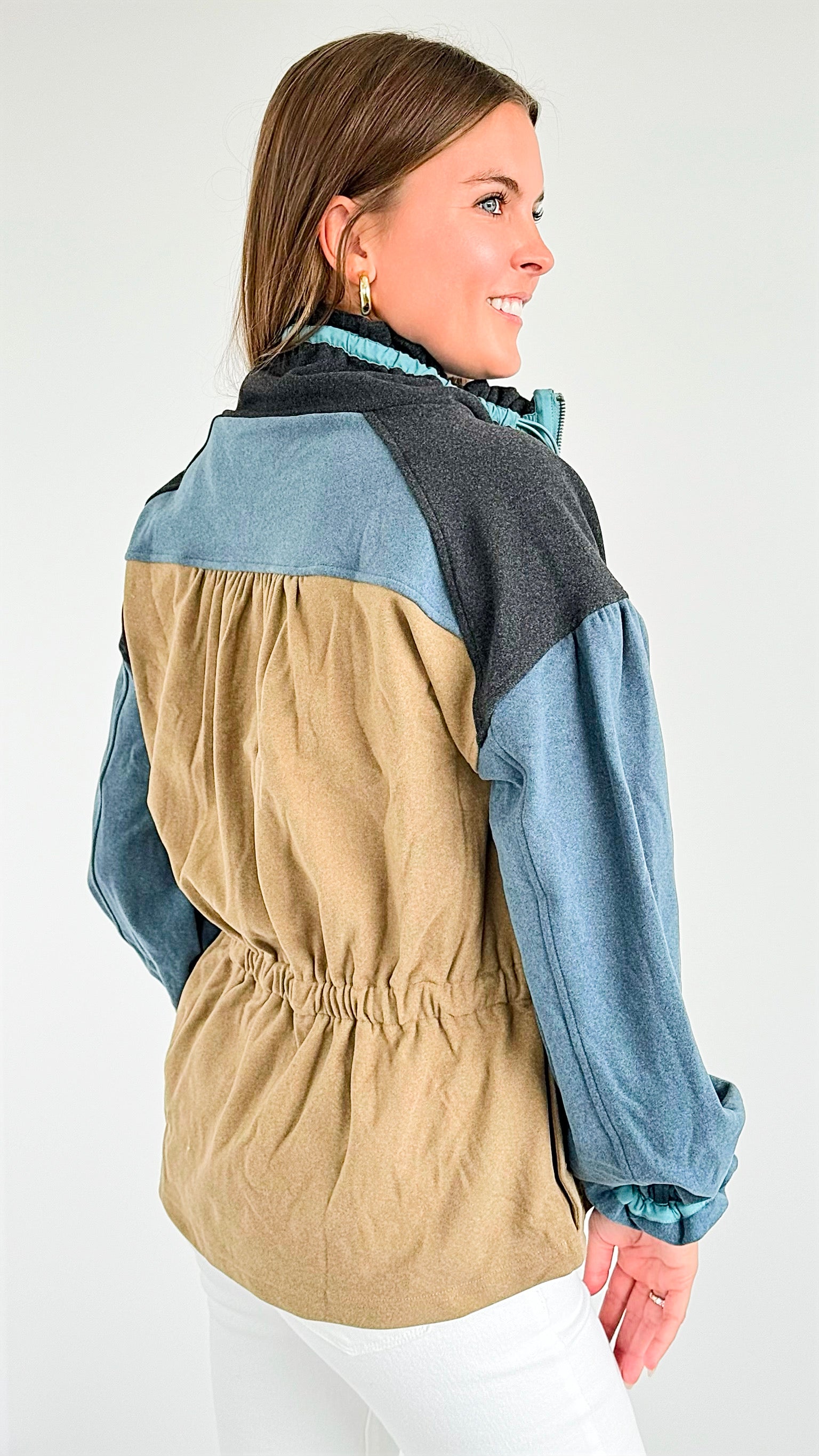 Alpine Adventure Drawstring Jacket-160 Jackets-mystree-Coastal Bloom Boutique, find the trendiest versions of the popular styles and looks Located in Indialantic, FL