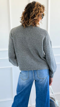 Take A Bow Sweater-140 Sweaters-Dreamers-Coastal Bloom Boutique, find the trendiest versions of the popular styles and looks Located in Indialantic, FL