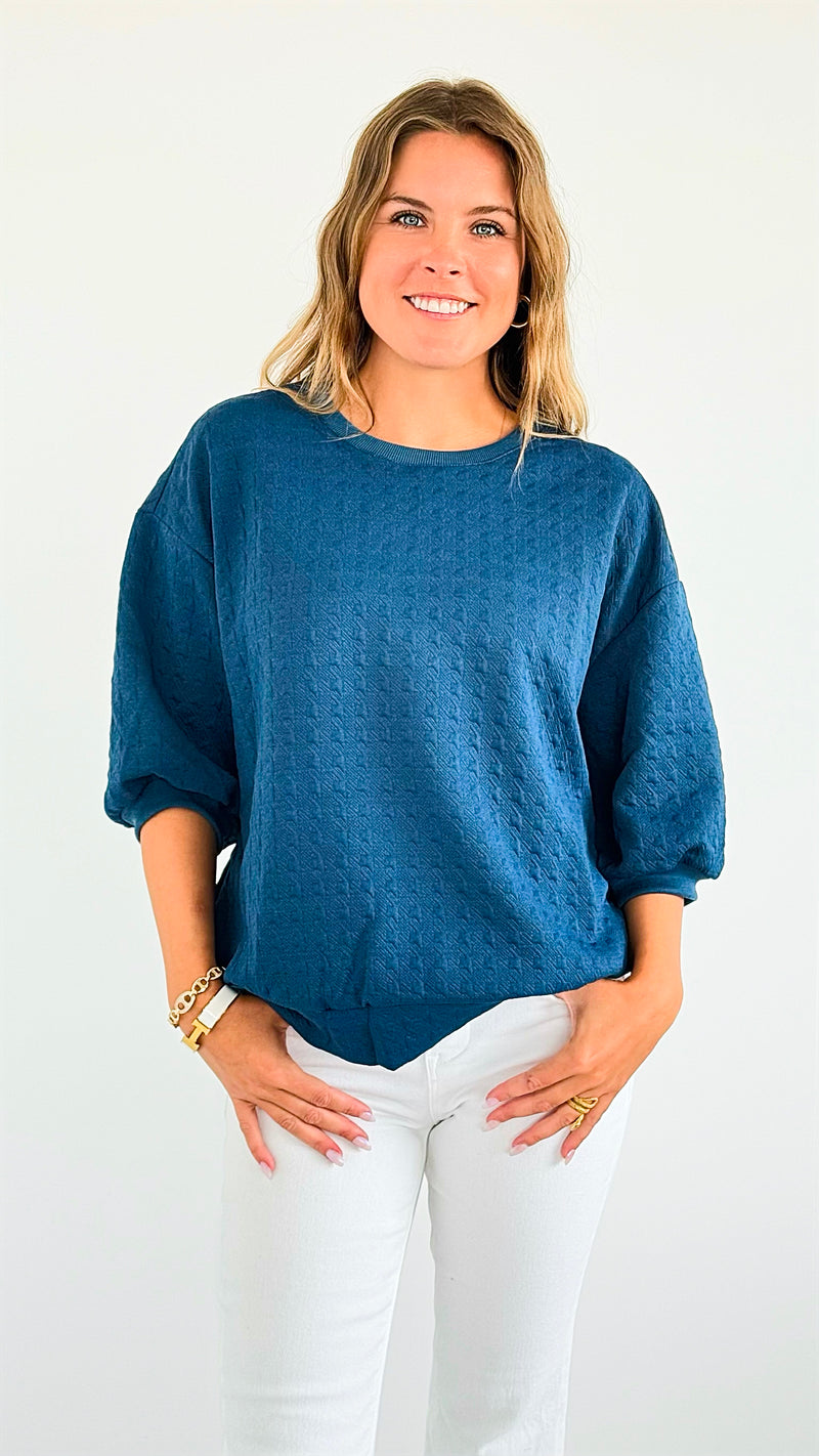 Bold Comfort Top - Teal-110 Short Sleeve Tops-Timing-Coastal Bloom Boutique, find the trendiest versions of the popular styles and looks Located in Indialantic, FL