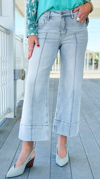 Defined Structure Crop Pants-170 Bottoms-Risen-Coastal Bloom Boutique, find the trendiest versions of the popular styles and looks Located in Indialantic, FL