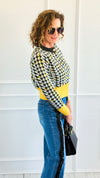 Checkmate Charm Cardigan-150 Cardigans/Layers-ROUSSEAU-Coastal Bloom Boutique, find the trendiest versions of the popular styles and looks Located in Indialantic, FL