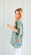 Bloom Relaxed Italian Top- Olive-110 short Sleeve Top-Italianissimo-Coastal Bloom Boutique, find the trendiest versions of the popular styles and looks Located in Indialantic, FL