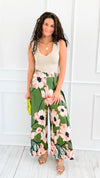 Garden Escape Italian Palazzo Pant- Green-100 Pants-AZUL MONACO-Coastal Bloom Boutique, find the trendiest versions of the popular styles and looks Located in Indialantic, FL