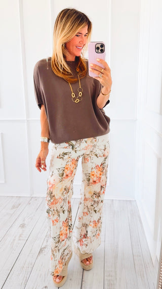 Garden Bloom Wide Leg Denim