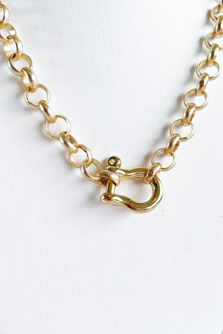 Pre Order CB Custom Horsebit Rollo Necklace-230 Jewelry-Holly-Coastal Bloom Boutique, find the trendiest versions of the popular styles and looks Located in Indialantic, FL