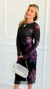 After Dusk Floral Mesh Skirt-170 Bottoms-sew in love-Coastal Bloom Boutique, find the trendiest versions of the popular styles and looks Located in Indialantic, FL