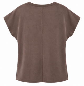 Washed Pocket Short Sleeve Top