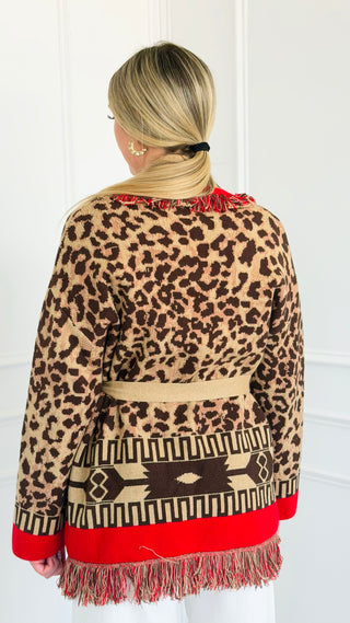 Leopard Rouge Cardigan