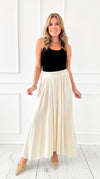 Driftwood Breeze Pleated Skirt-170 Bottoms-Blu Pepper-Coastal Bloom Boutique, find the trendiest versions of the popular styles and looks Located in Indialantic, FL
