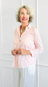 Under Pressure Italian Blouse- Light Pink-130 Long sleeve top-Italianissimo/ JOY & LOVE-Coastal Bloom Boutique, find the trendiest versions of the popular styles and looks Located in Indialantic, FL