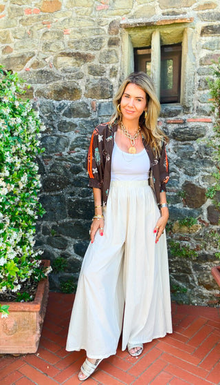 Eternal Sunshine Palazzo Pants - Ivory