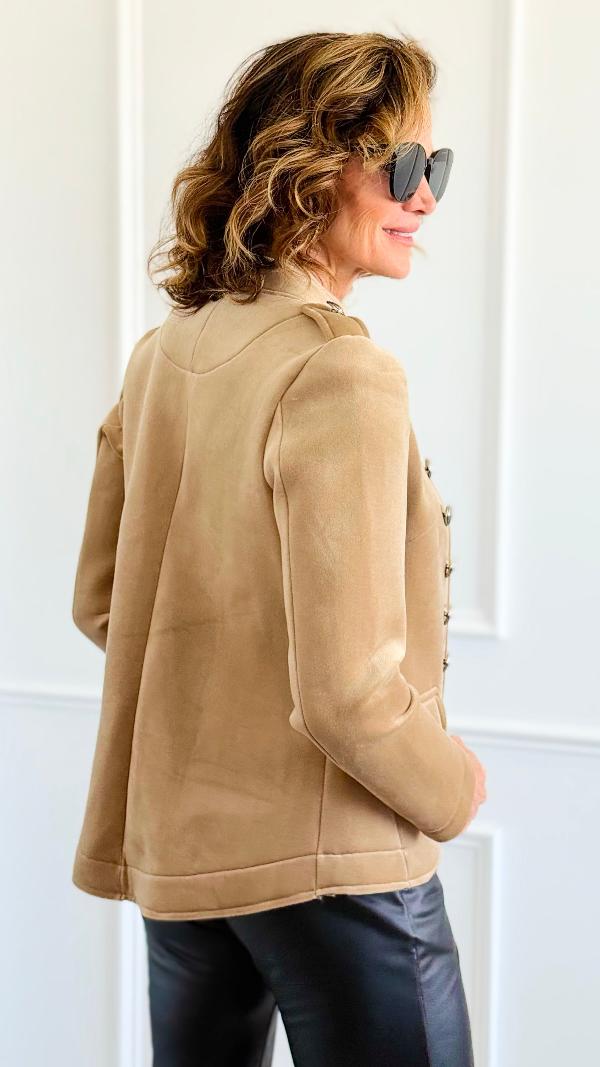 Velvet Sergeant Pepper Jacket - Camel-150 Cardigans/Layers-Venti6-Coastal Bloom Boutique, find the trendiest versions of the popular styles and looks Located in Indialantic, FL