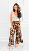 Leopard Wide Pants-170 Bottoms-she+sky-Coastal Bloom Boutique, find the trendiest versions of the popular styles and looks Located in Indialantic, FL