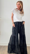 Watch Me Sway Mineral Washed Palazzo Pants-170 Bottoms-Oli & Hali-Coastal Bloom Boutique, find the trendiest versions of the popular styles and looks Located in Indialantic, FL