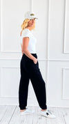 Rayon Modal Jogger Pant - Black-210 Loungewear/Sets-Rae Mode-Coastal Bloom Boutique, find the trendiest versions of the popular styles and looks Located in Indialantic, FL