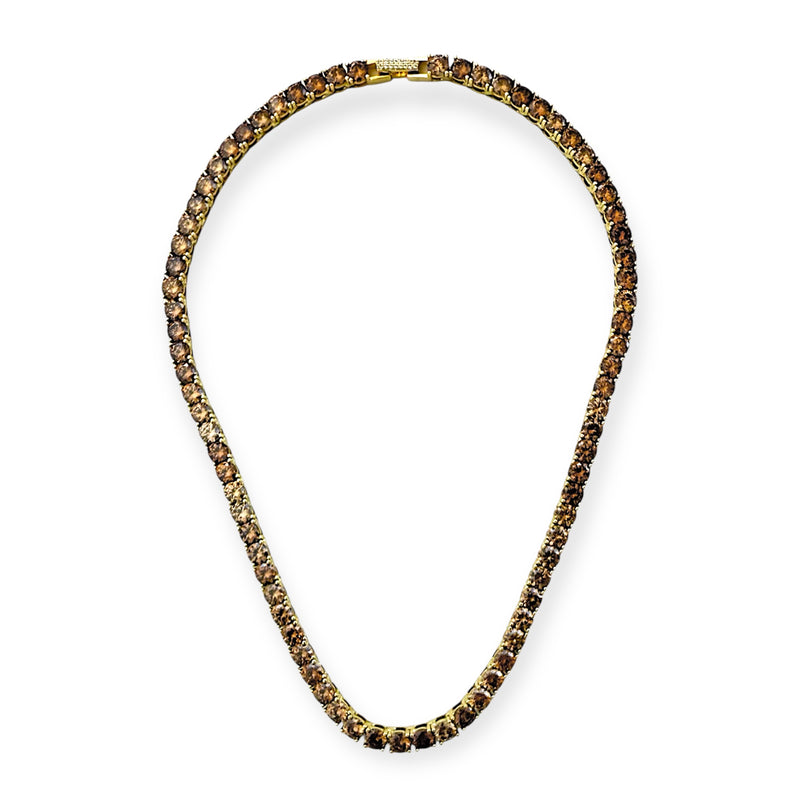 Game, Set, Sparkle Tennis Necklace - Tan-230 Jewelry-TOVA-Coastal Bloom Boutique, find the trendiest versions of the popular styles and looks Located in Indialantic, FL