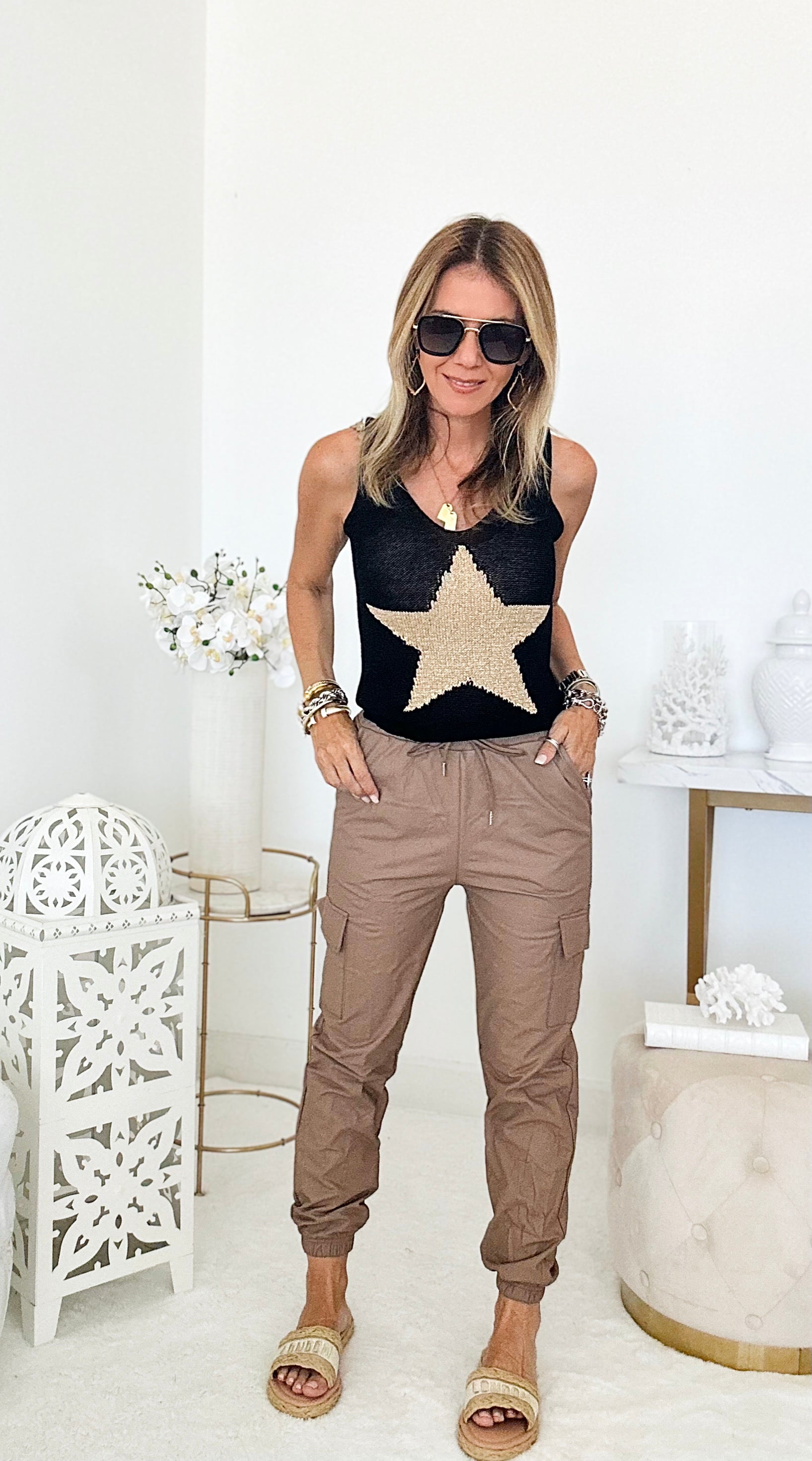 Italian Cargo Joggers - Mocha-180 Joggers-Venti6-Coastal Bloom Boutique, find the trendiest versions of the popular styles and looks Located in Indialantic, FL