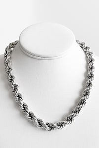 Sterling Silver Twist Toggle Necklace-230 Jewelry-Oriental Treasure-Coastal Bloom Boutique, find the trendiest versions of the popular styles and looks Located in Indialantic, FL