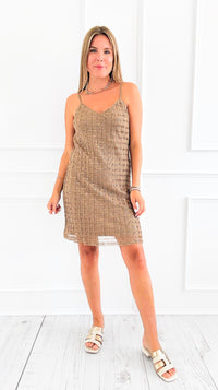 Shimmer & Shine Slip Dress-200 Dresses/Jumpsuits/Rompers-Rousseau-Coastal Bloom Boutique, find the trendiest versions of the popular styles and looks Located in Indialantic, FL