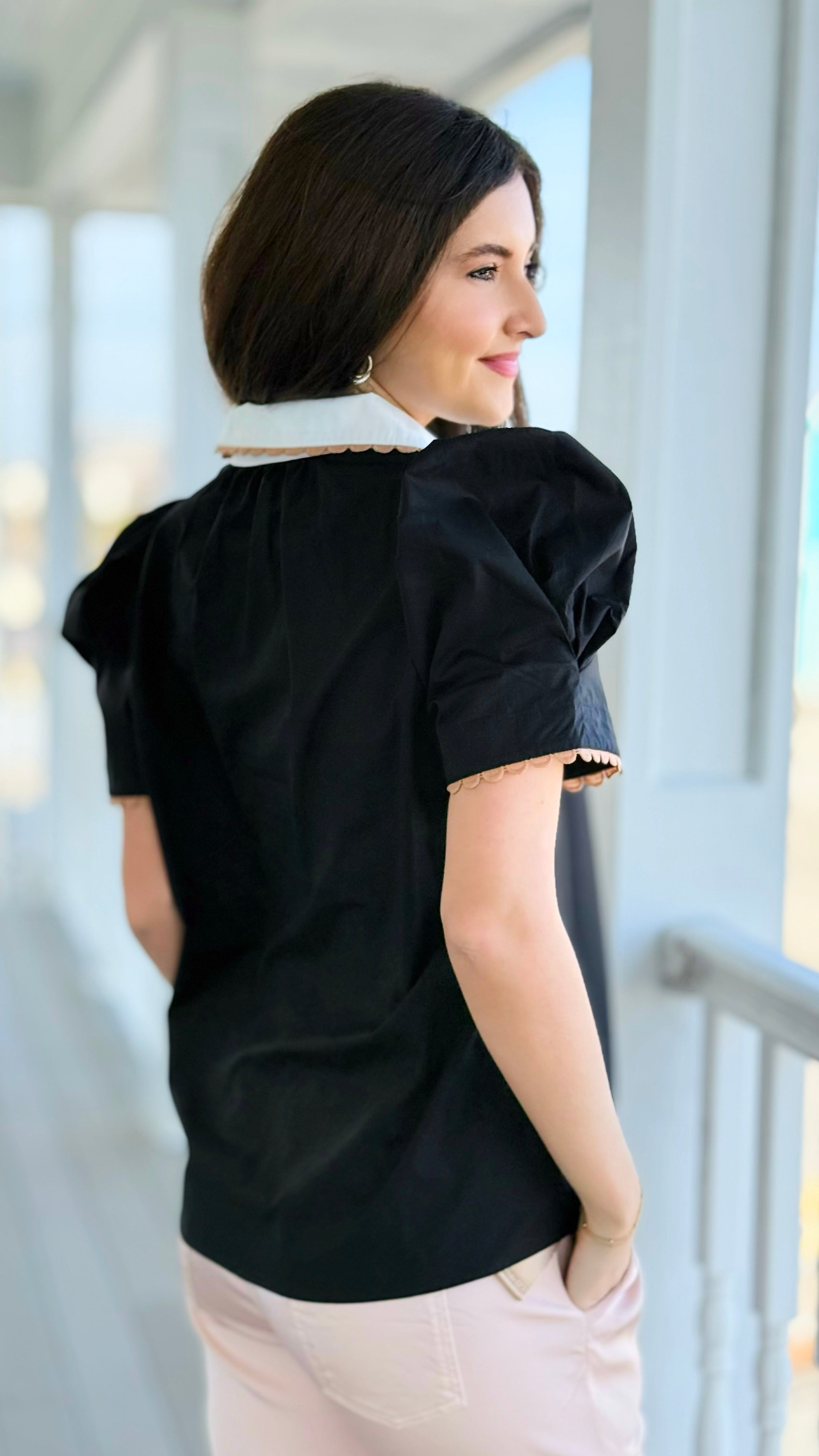 Polished Moments Puff Sleeve Top