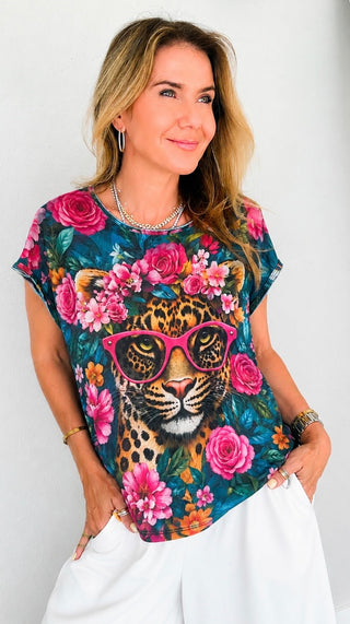 Wild Bloom Queen Italian Graphic Aria Top