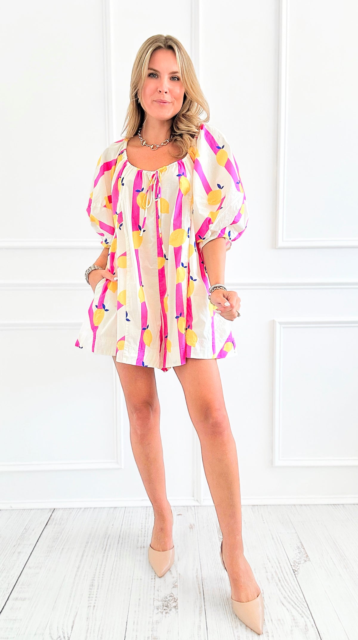 Limoncello Romper-200 Dresses/Jumpsuits/Rompers-Fantastic Fawn-Coastal Bloom Boutique, find the trendiest versions of the popular styles and looks Located in Indialantic, FL