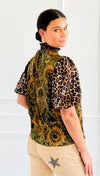 Wild Bloom Puff Sleeve Top-110 Short Sleeve Tops-VOY-Coastal Bloom Boutique, find the trendiest versions of the popular styles and looks Located in Indialantic, FL
