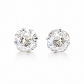 Square Cushion Stud Earrings - Moon Light - Katora