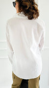 Timeless Texture Italian Button Top- White-110 Long Sleeve Tops-Italianissimo-Coastal Bloom Boutique, find the trendiest versions of the popular styles and looks Located in Indialantic, FL