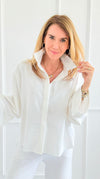 Effortless Luxe Button-Up Blouse-130 Long Sleeve Tops-Gigio-Coastal Bloom Boutique, find the trendiest versions of the popular styles and looks Located in Indialantic, FL