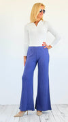 Shoreline Wide Leg Knit Pants-170 Bottoms-Zenana-Coastal Bloom Boutique, find the trendiest versions of the popular styles and looks Located in Indialantic, FL